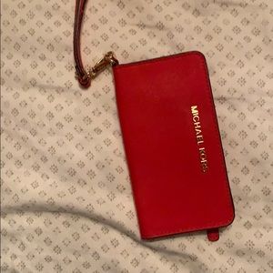 Michael joes red wristlet